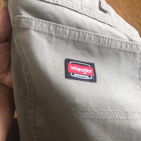 Wrangler Workwear Rigg Five Pocket Light Brown Tan Carpenter Work Pants - Picture 3 of 12